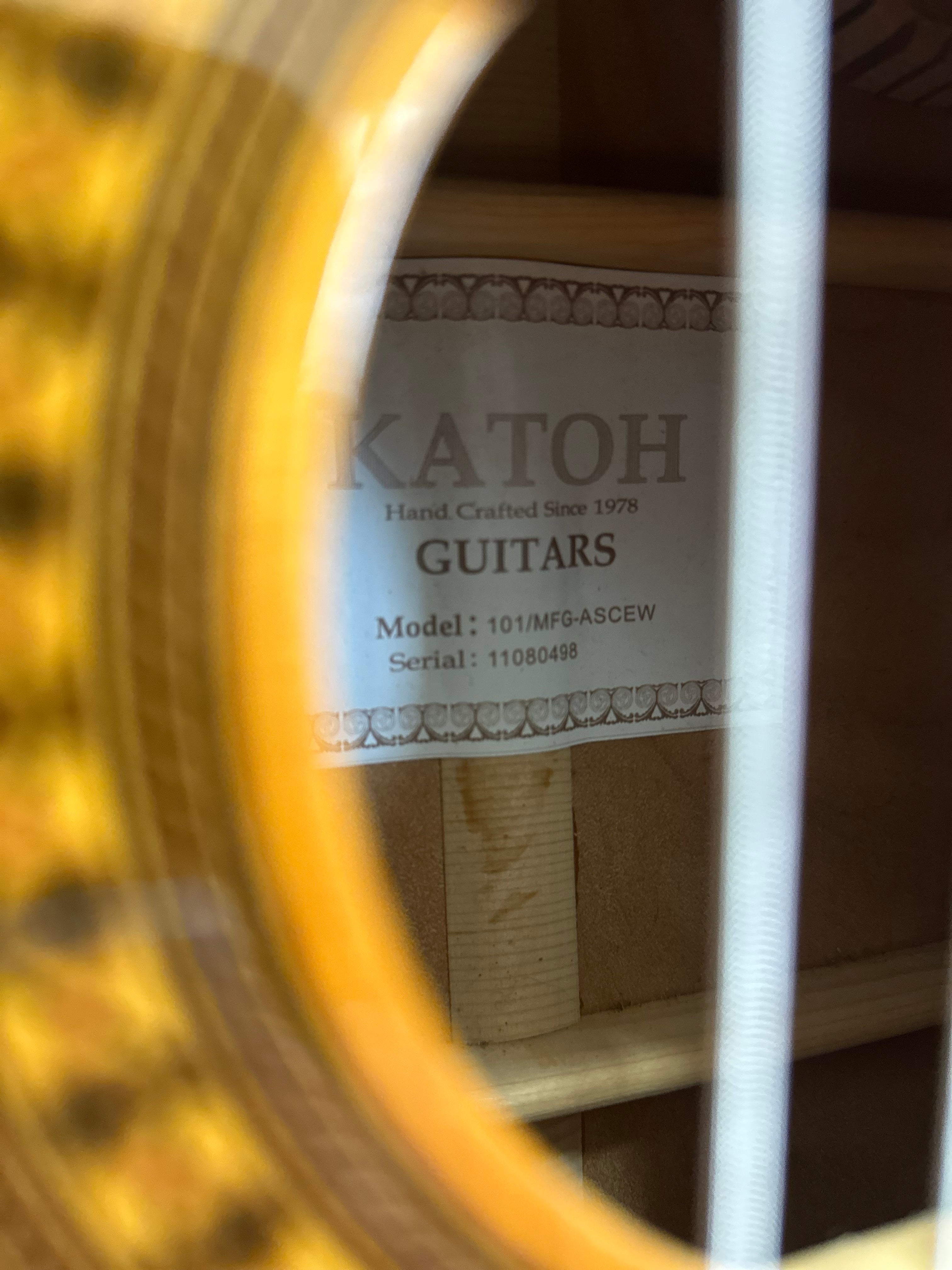 Katoh | MFG-ASCEW | Nylon String Classical Elec/Acoustic w/Cutaway | Pre-Loved Katoh | MFG-ASCEW | Nylon String Classical Elec/Acoustic w/Cutaway | Pre-Loved